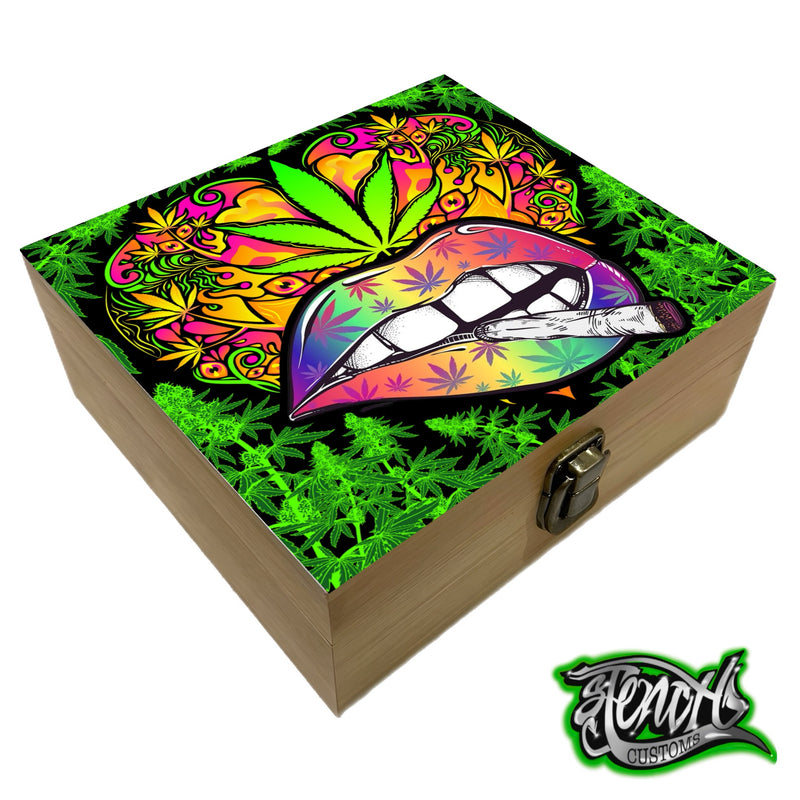 Green Lips Stash Box - 4 Colours